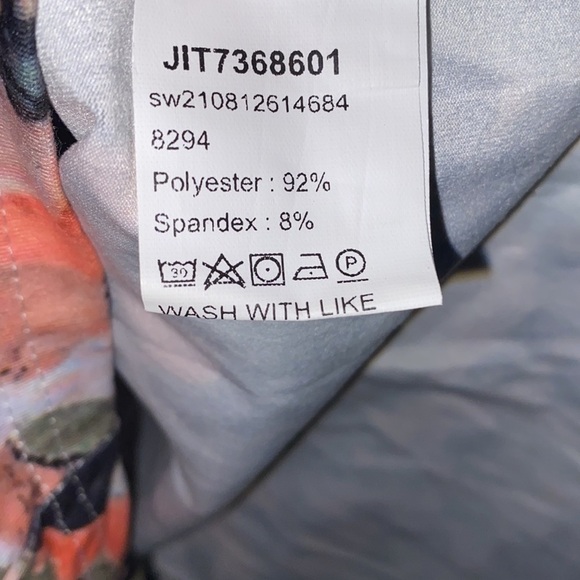 Tie Dye Split Back Bodycon Dress Size Xl - Picture 10 of 13